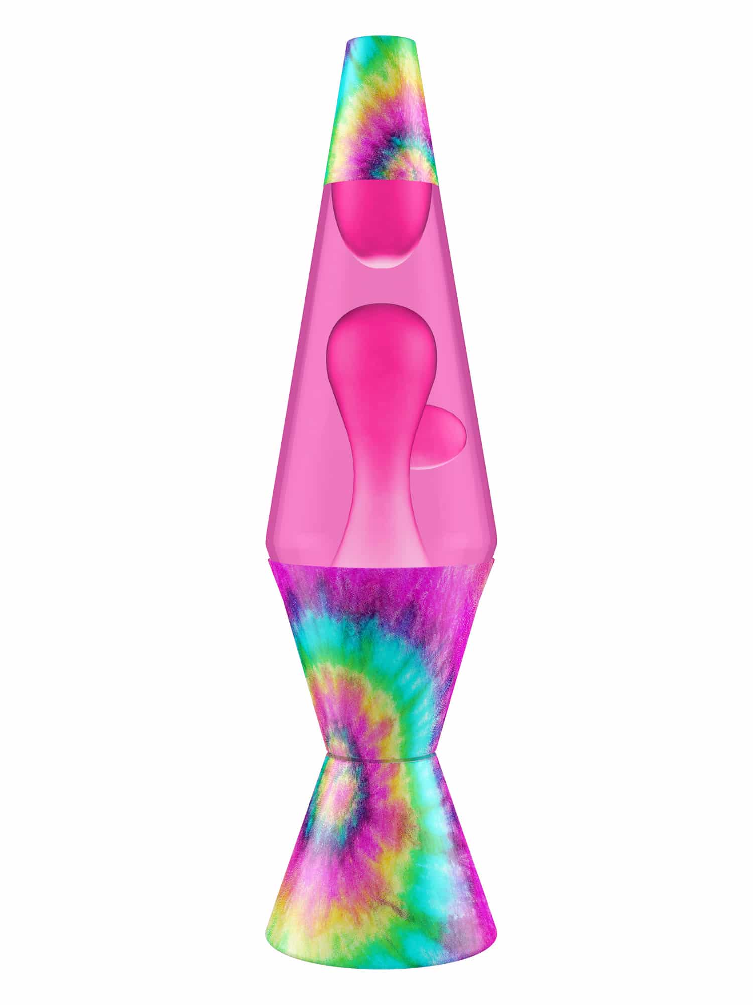 14.5″ Tie Dye Pink Spiral LAVA Lamp